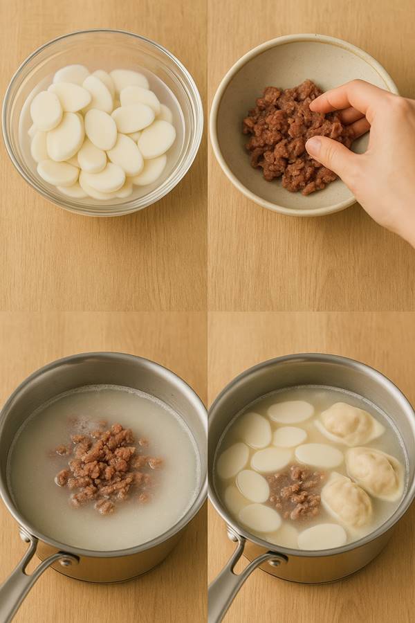 깊은 맛이 일품인 소고기 떡 만두국 만들기 (3).jpg